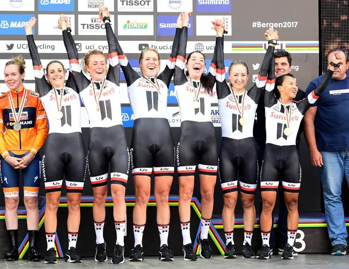 wielrensters sunweb de sterkste in madrid