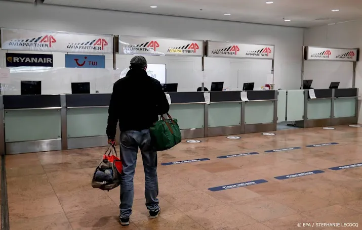 wilde staking bagageafhandelaars op luchthaven brussel