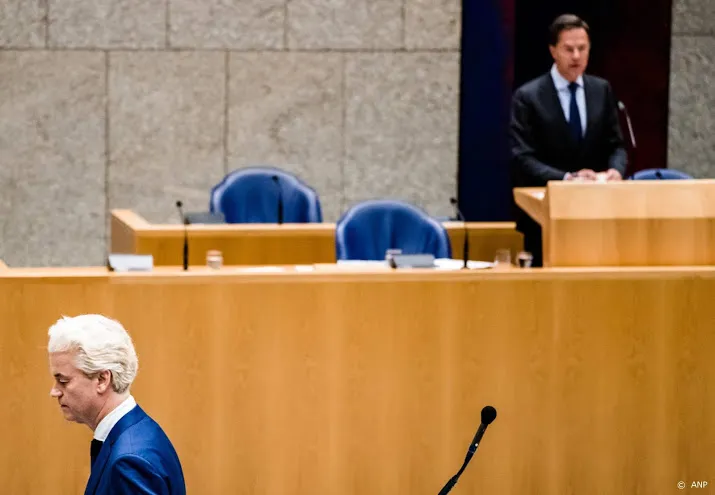 wilders rutte is door de knieen gegaan
