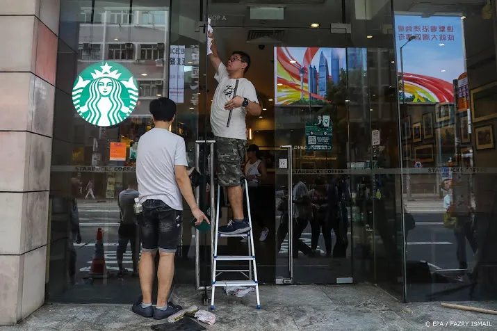 winkeliers hongkong hard geraakt door onrust