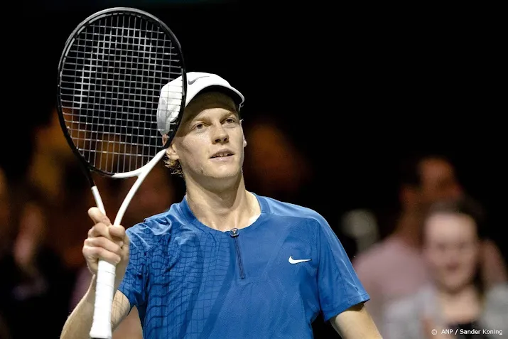 winnaar nederlands tennisduel treft sinner in halve finale ahoy