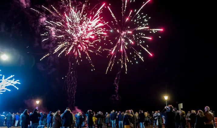 wintervuurwerk scheveningen week uitgesteld