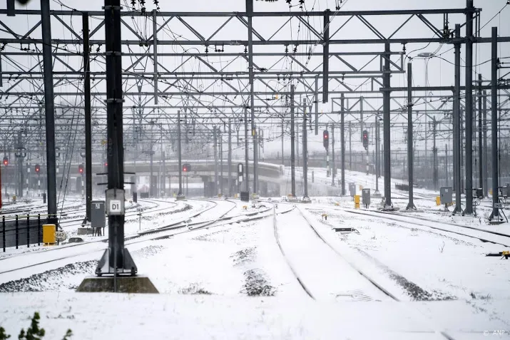 winterweer niet best voor trein en spoor
