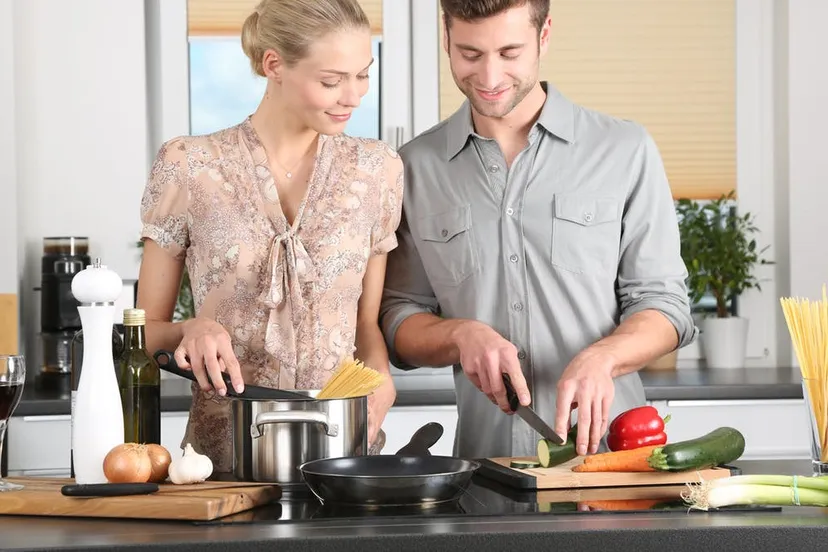 woman kitchen man everyday life 298926