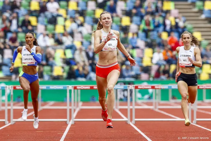 zege atlete bol op 400 meter horden bij fbk games