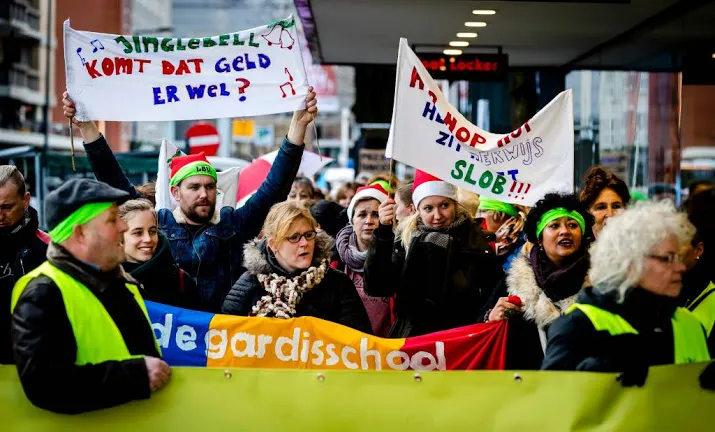 zeker 90 procent noordelijke scholen staakt
