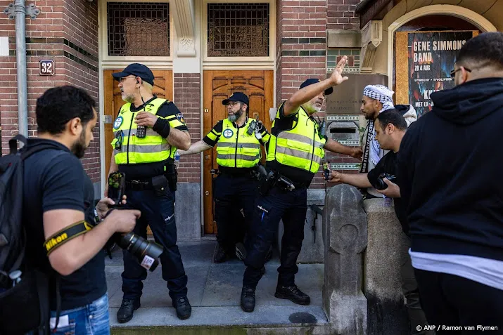 zeven aanhoudingen na aanval op pro palestijnse demonstratie