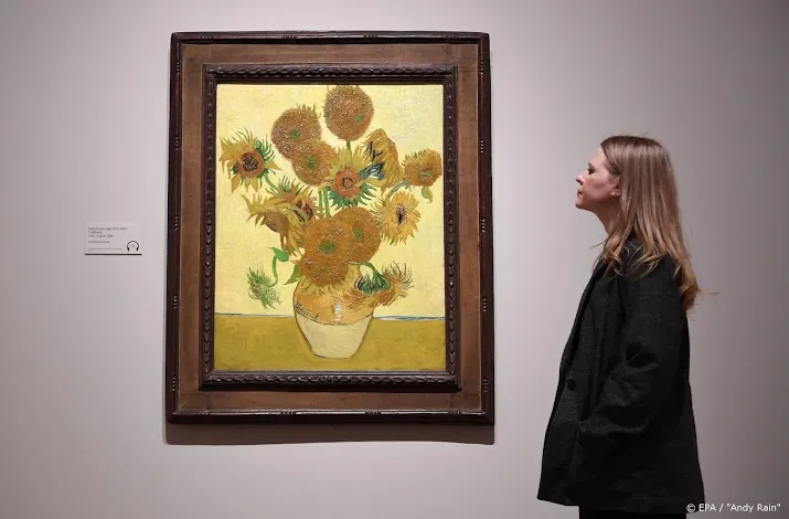 zonnebloemen van van gogh niet te zien vanwege coronavirus