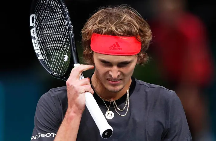 zverev ergert zich aan handdoeken