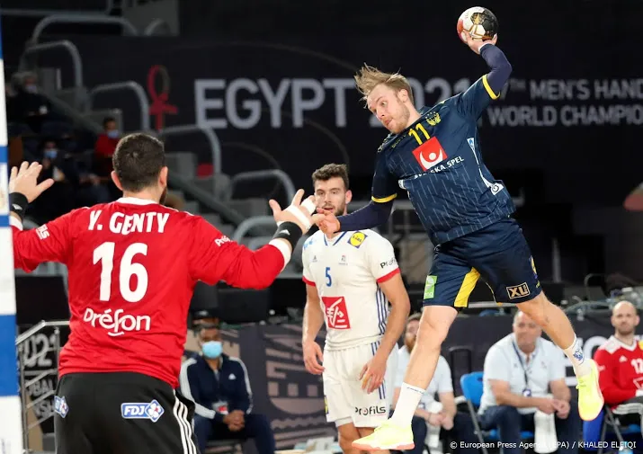 zweedse handballers houden recordkampioen frankrijk uit wk finale