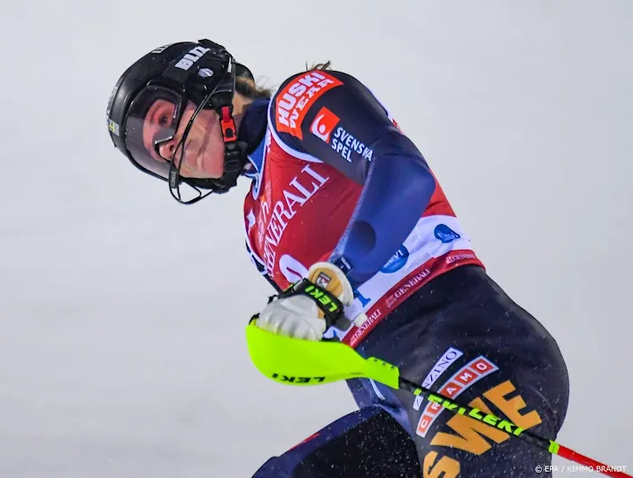 zweedse skiester hector klopt shiffrin in courchevel
