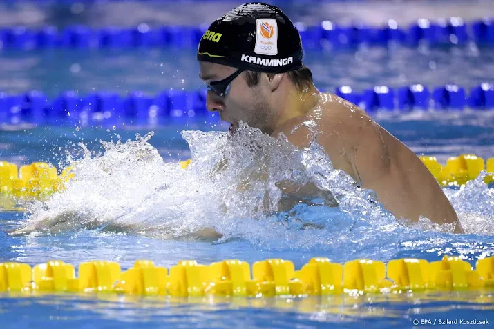 zwemmer kamminga naar finale 100 meter schoolslag