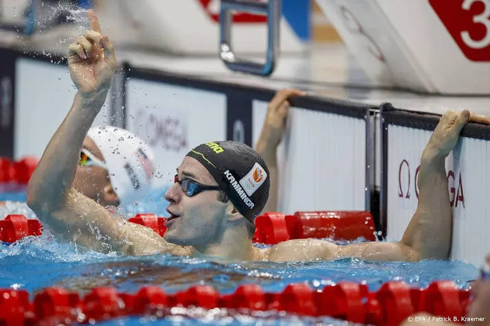 zwemmer kamminga overtuigend naar olympische finale 100 school