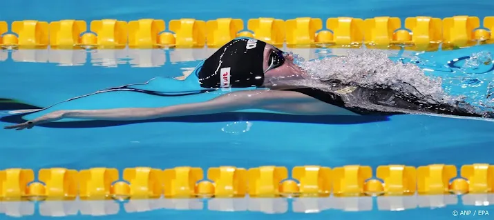 zwemster giele gedeeld europees kampioene op 50 meter vlinderslag