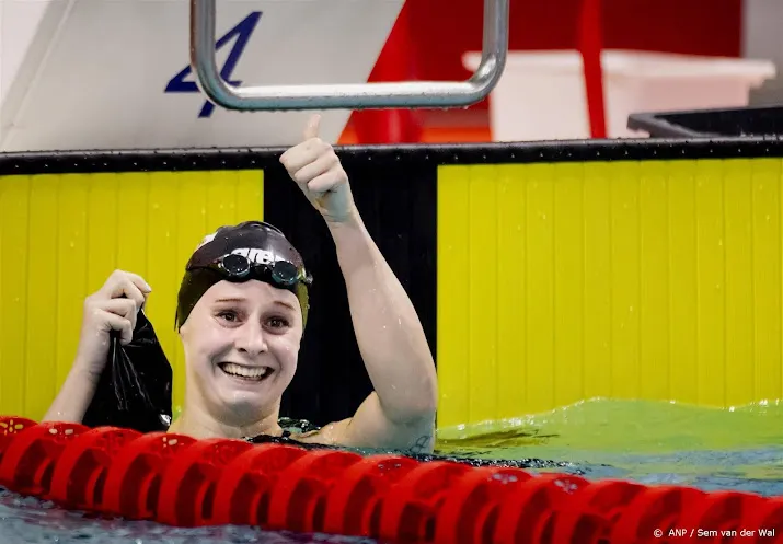 zwemster schouten scherpt eigen nederlandse record weer aan