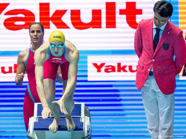 zwemsters naast medaille op 4100 vrij