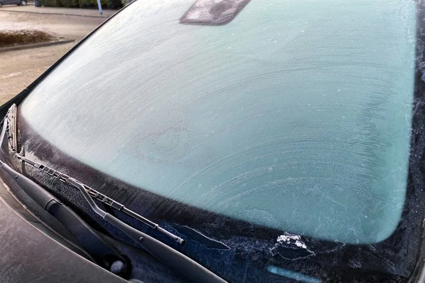 Bevroren autoruit