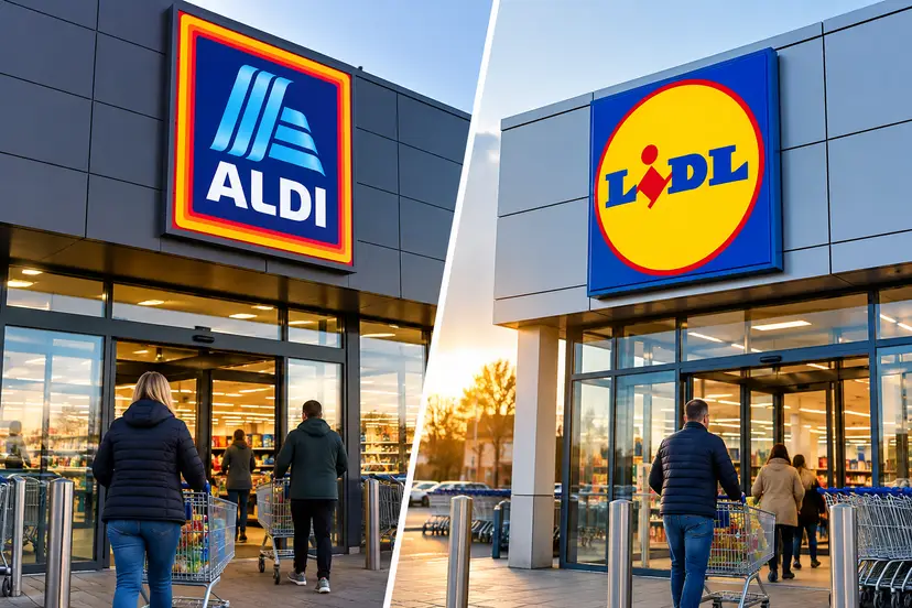 Aldi and Lidl Storefront Comparison