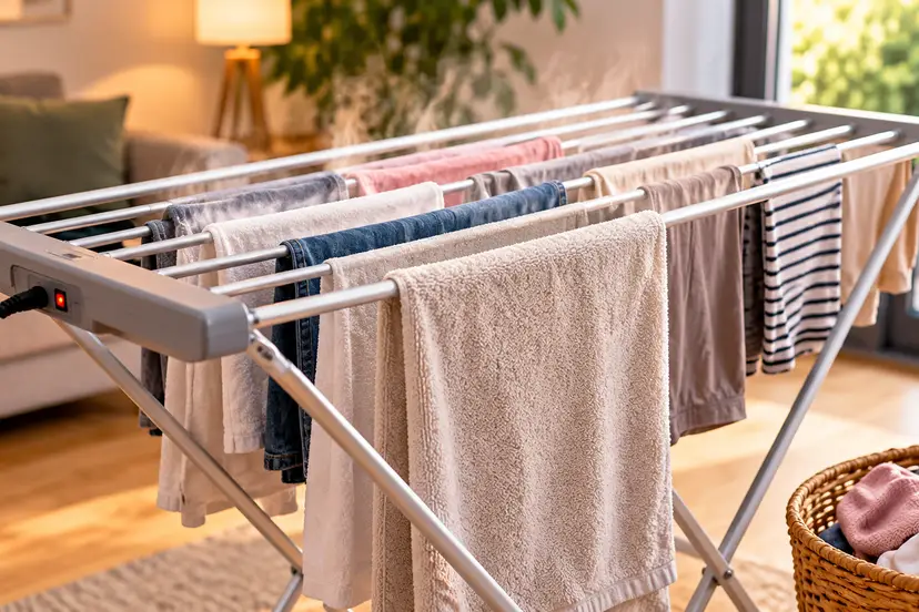 Cozy Heated Drying Rack Interior