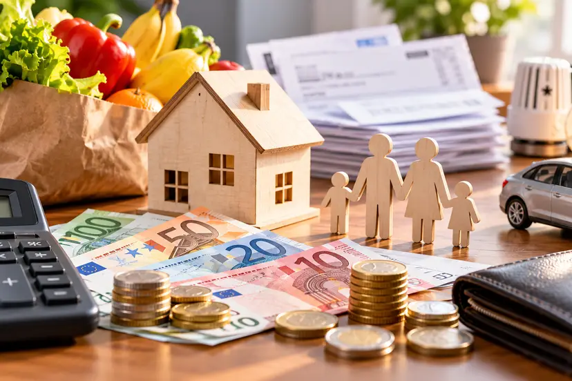 European Household Budget Still Life