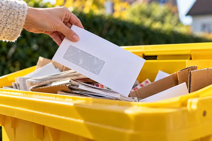 Recycling Mail on a Sunny Day
