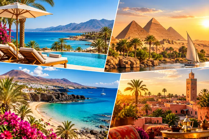 Sunlit Mediterranean Travel Collage