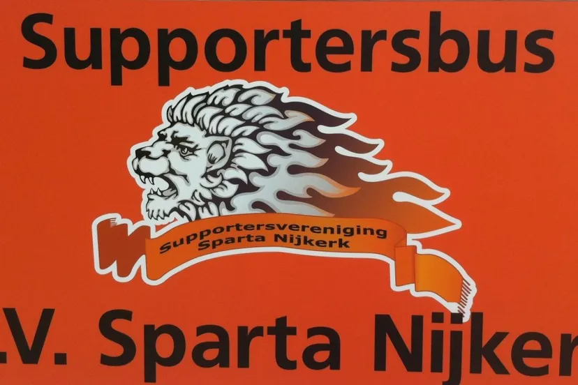 standaard nijkerk sport sparta supportersbus