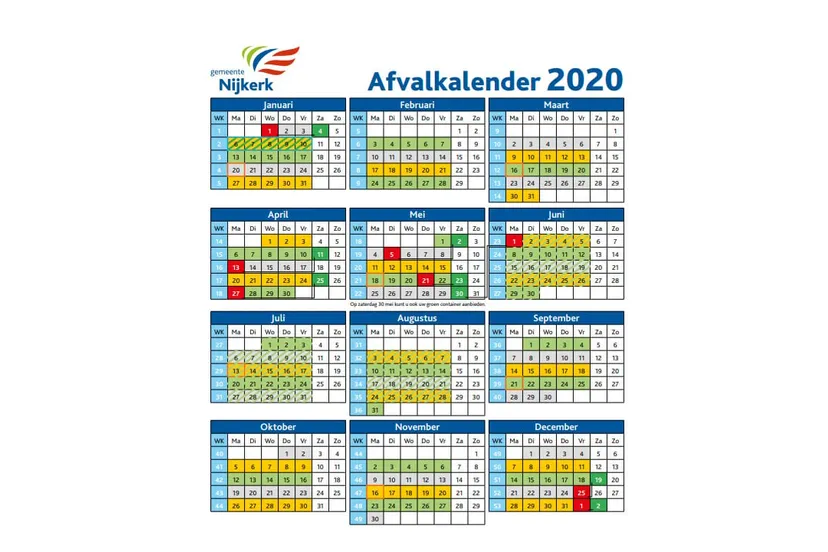 2019 11 29 afvalkalender