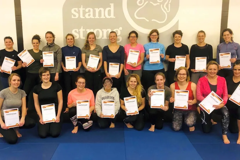 2020 02 13 groepsfoto cursus zelfverdediging feb 2020