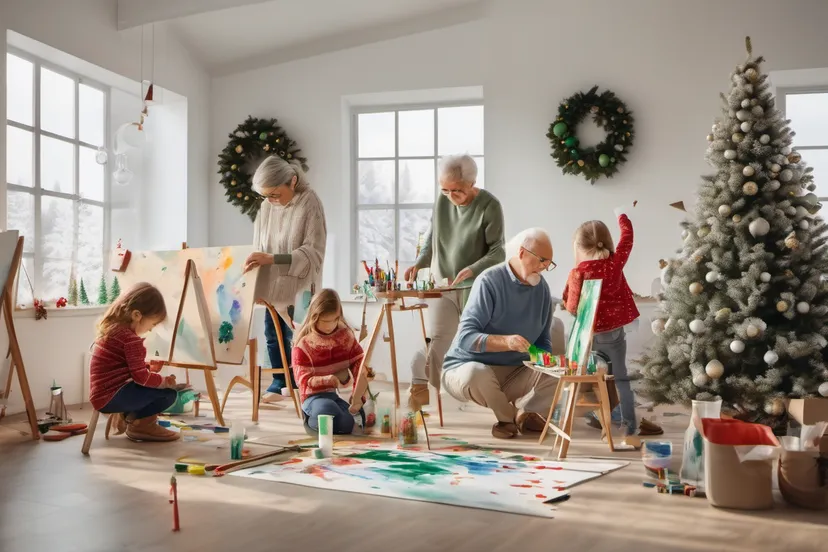 2023 12 18 grootouders en kinderen schilderen