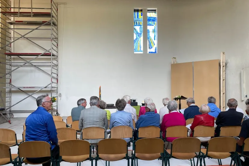 2024 08 22 eshof kerkdienst tijdens verbouwing