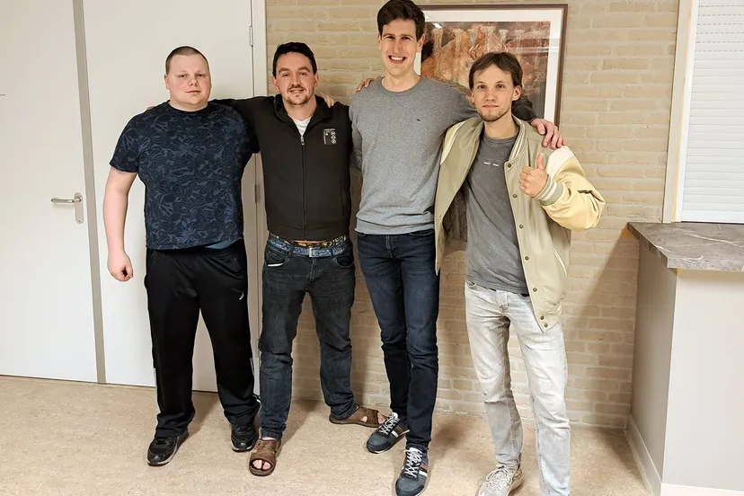 2015 04 15 vlnr wessel van koot daan van pel niels heijnekamp glory van dorsten