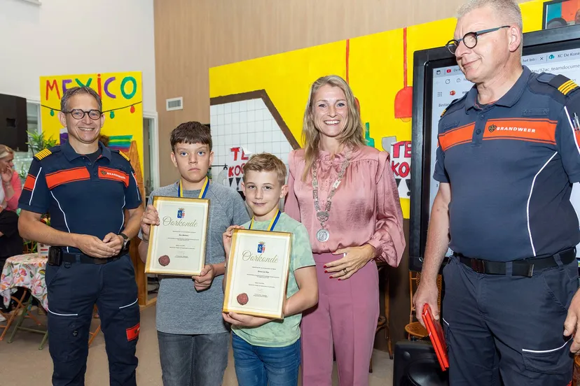 2025-07-14 kinderlintje voor Ben Martens (12 jaar) en Brent van Rijn