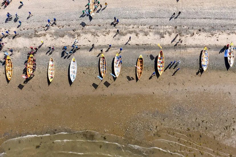 WK St. Ayles Skiff drone shot opening wk