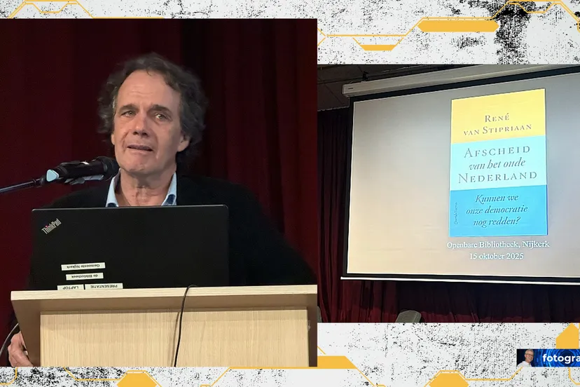 2025-10-16 René van Stipriaan in bibliotheek Nijkerk