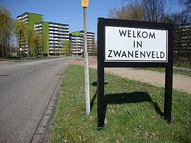 390px bord welkom in zwanenveld