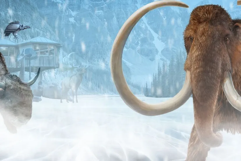 ijstijd zoo illustratie