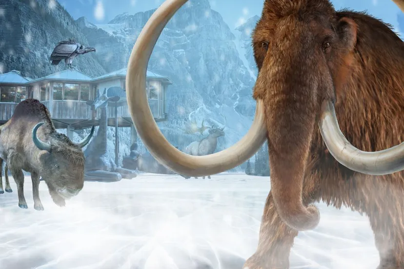 mammoetillustratie ijstijd zoo