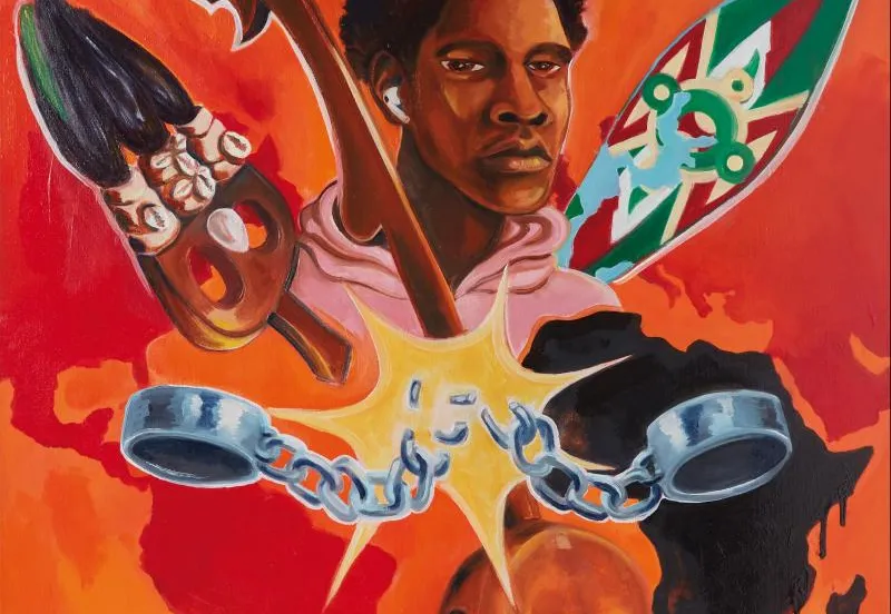 schilderij afrika museum