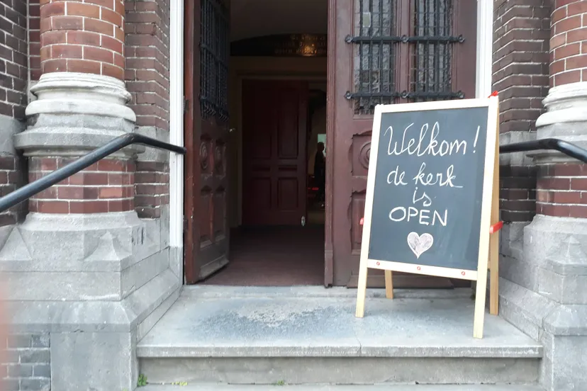 welkom de kerk is open 2