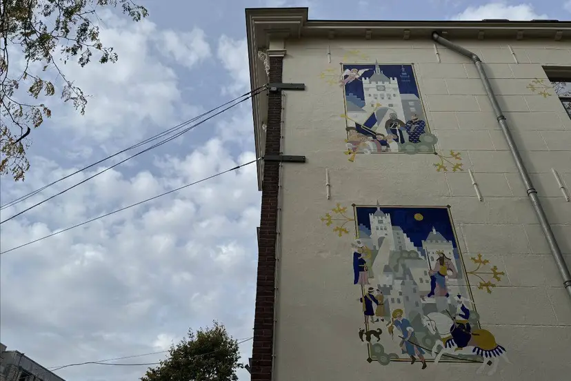 muurschildering gebroeders van Limborg