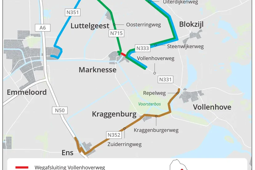 200001 omleiding 27 vollenhoverweg marknesse 20200917