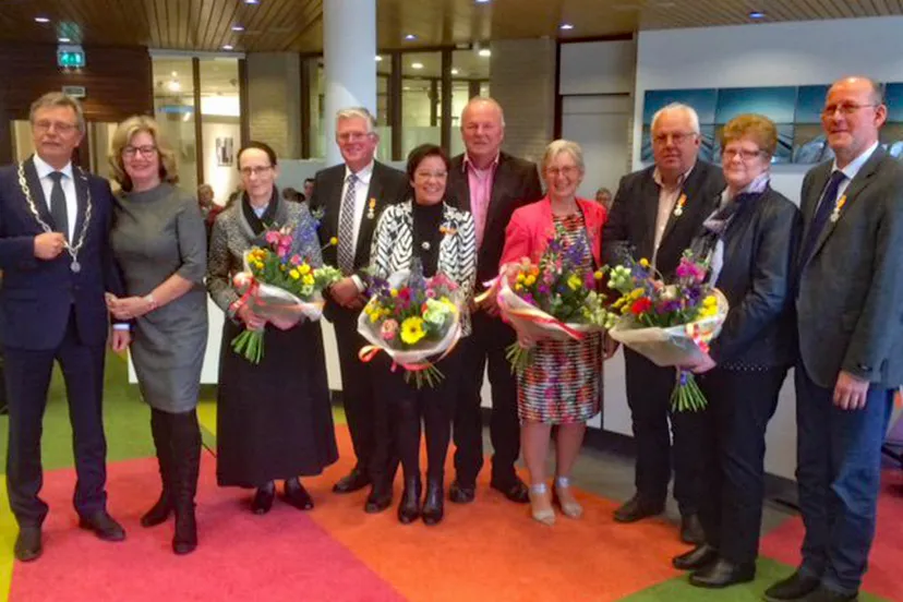 afscheid nemende raadsleden