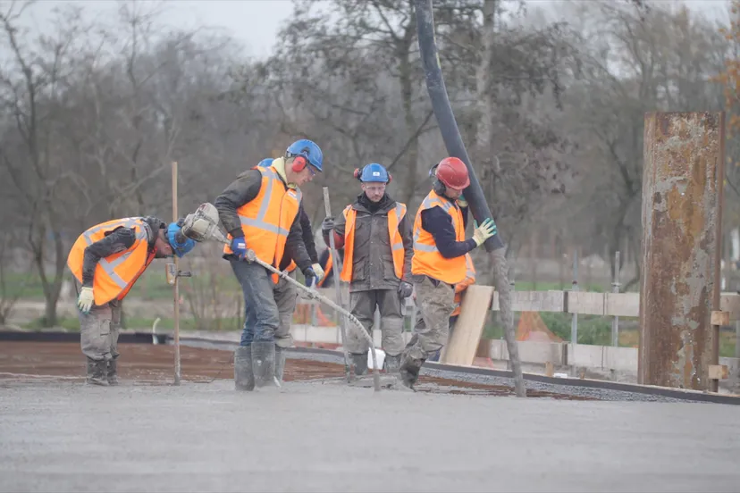 beton storten rondje weerwater persfoto