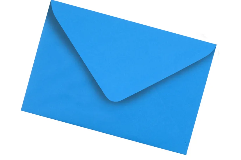 blue envelope