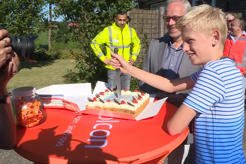 eerste aansluiting glasvezel