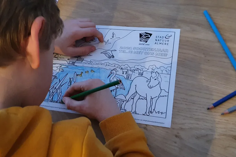 foto kleurwedstrijd cnationaalparknieuwland