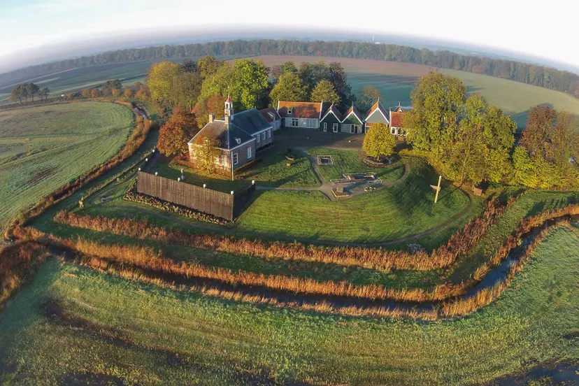 luchtfoto schokland