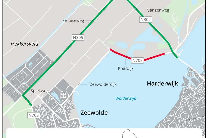 omleiding knardijk sept okt 2021