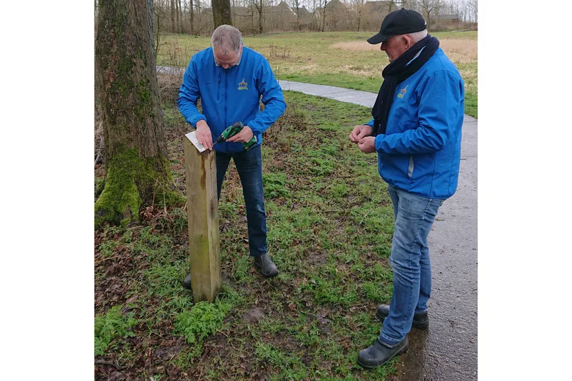 persbericht bordjes vervangen